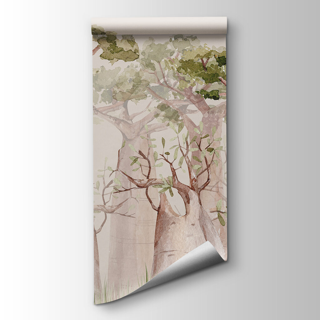 A group of trees with green leaves A group of trees with green leaves