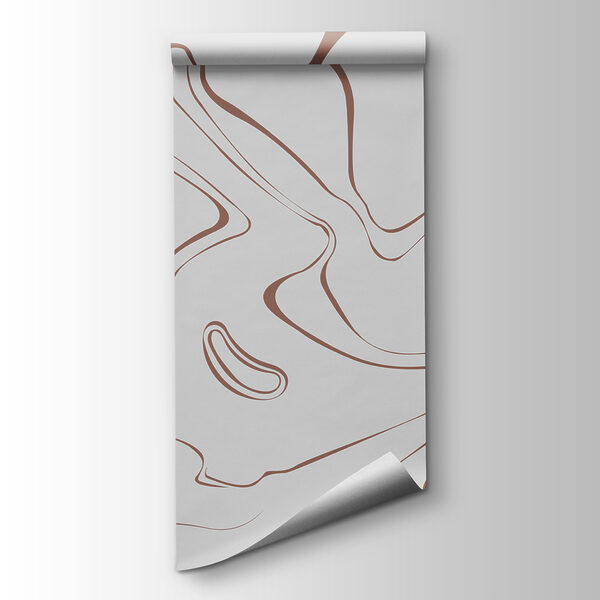 A white and brown swirls