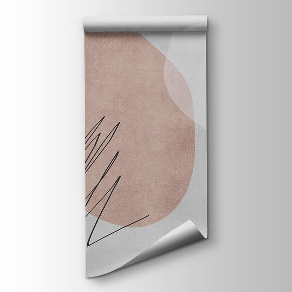 A white and pink background with black lines and circles