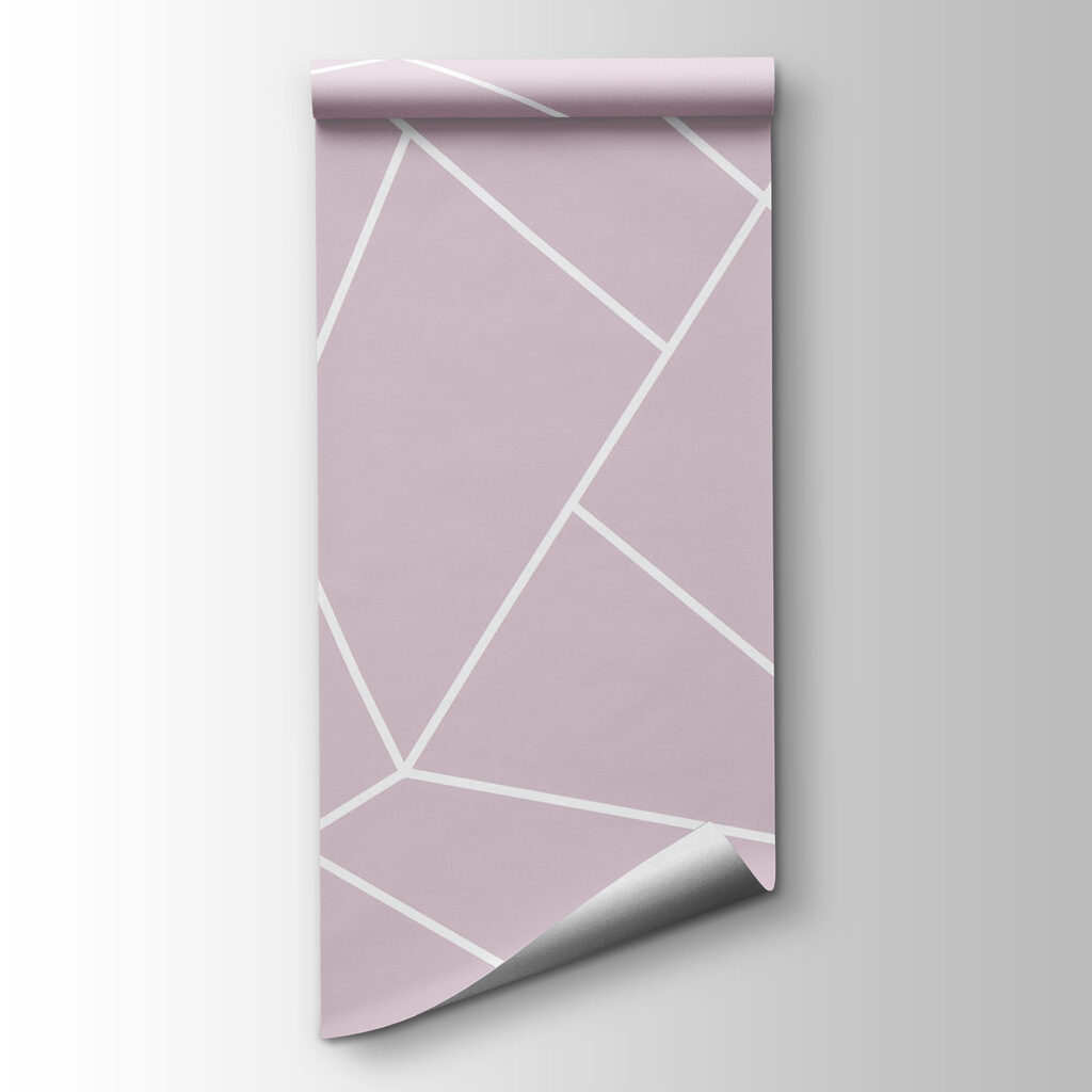 A pink and white background