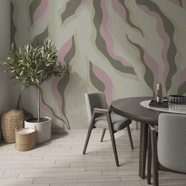 Patroon van bladeren op een lichte achtergrond Patroon van bladeren op een lichte achtergrond