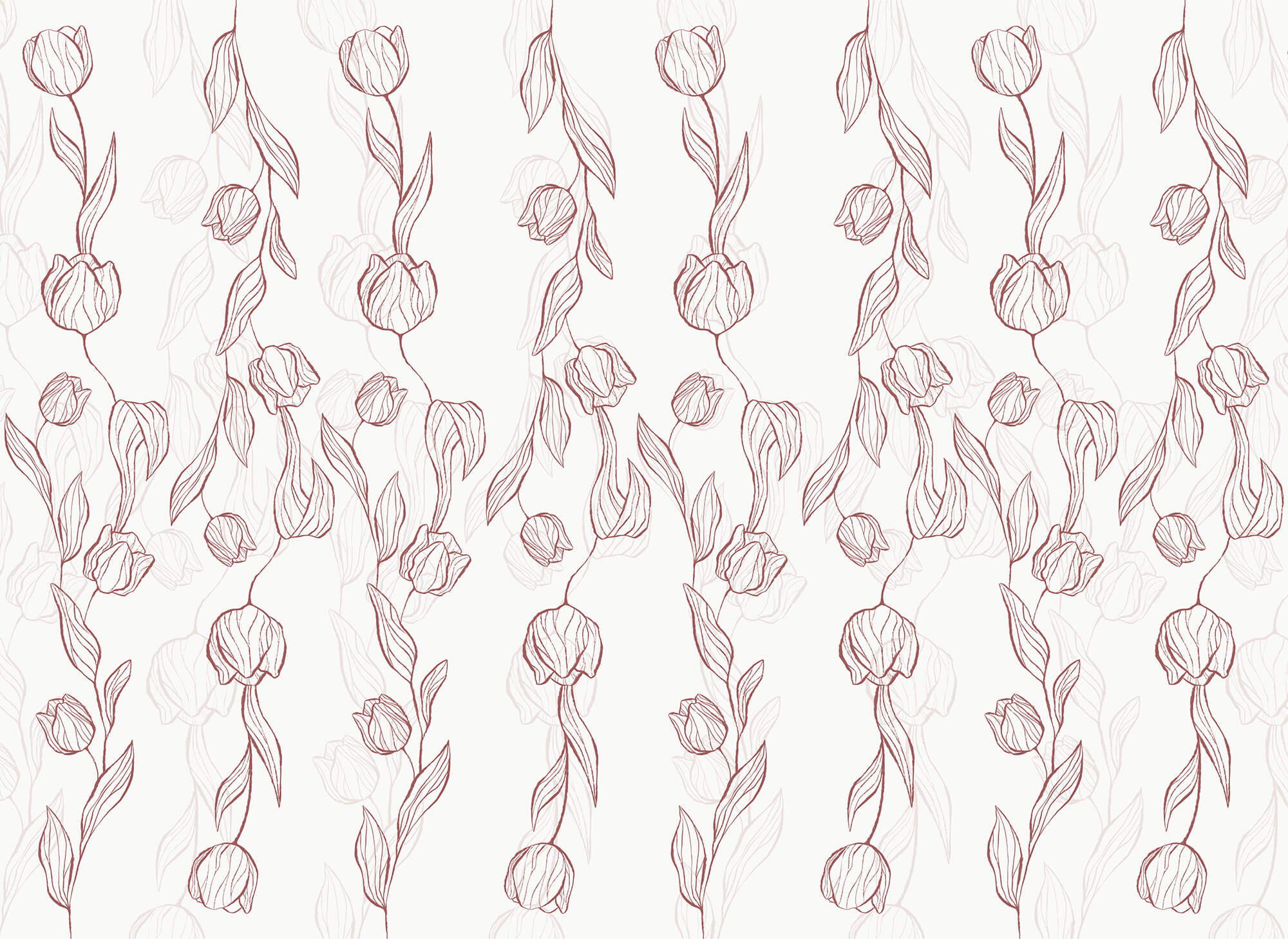 Pattern of flowers and leaves Pattern of flowers and leaves