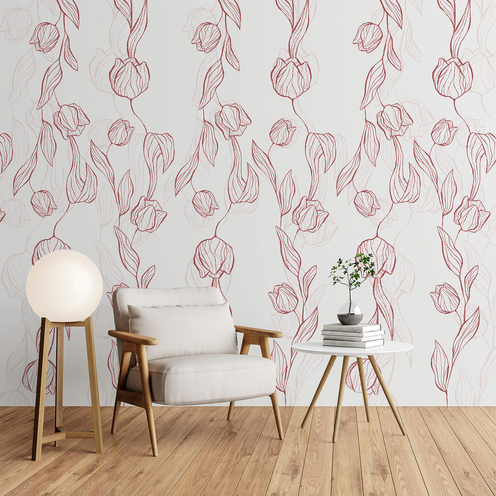 Patroon van bloemen en bladeren Patroon van bloemen en bladeren