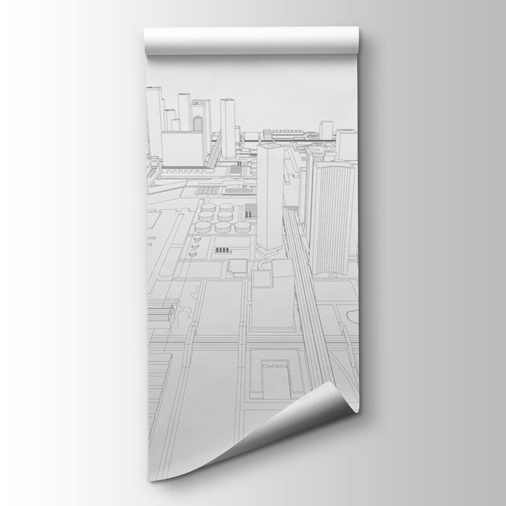 Drawing of a city
