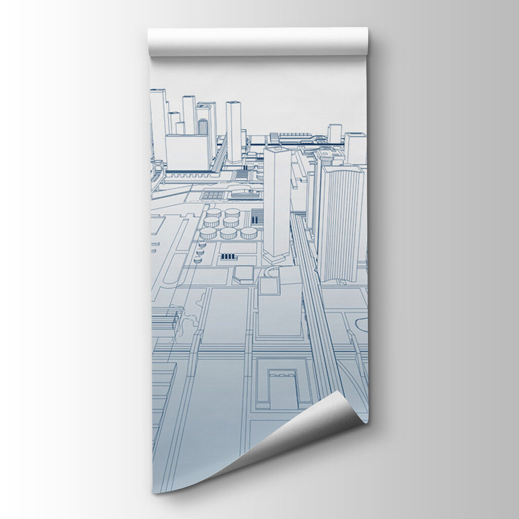 Blueprint of a city