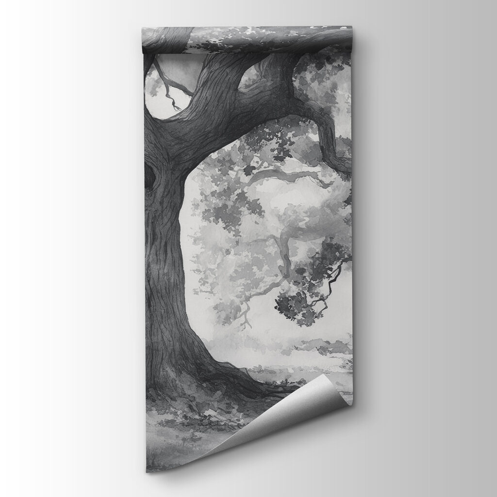 A group of trees with many branches