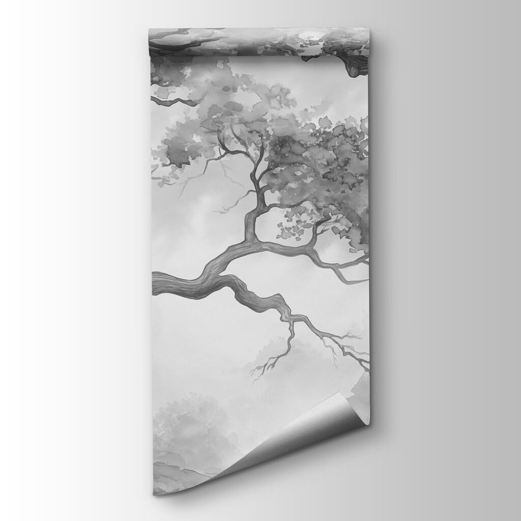 A group of trees with no leaves