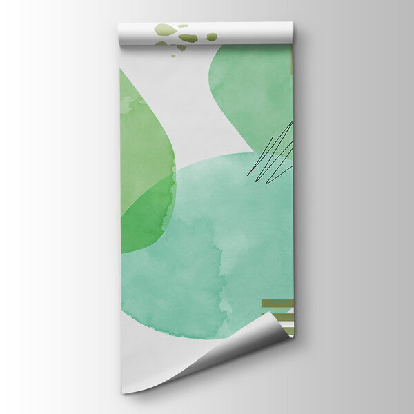 A green and black art