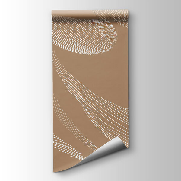 A white lines on a brown background