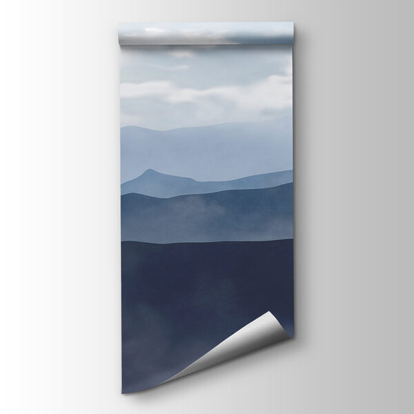 Mountain range with clouds Mountain range with clouds