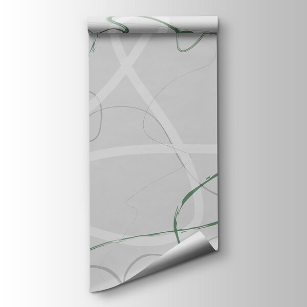 Green and grey swirly lines Green and grey swirly lines