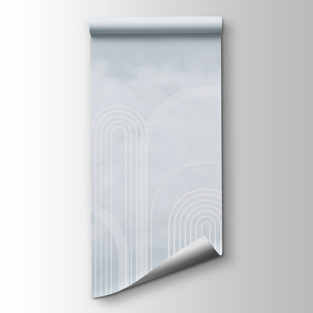 White lines on a gray background