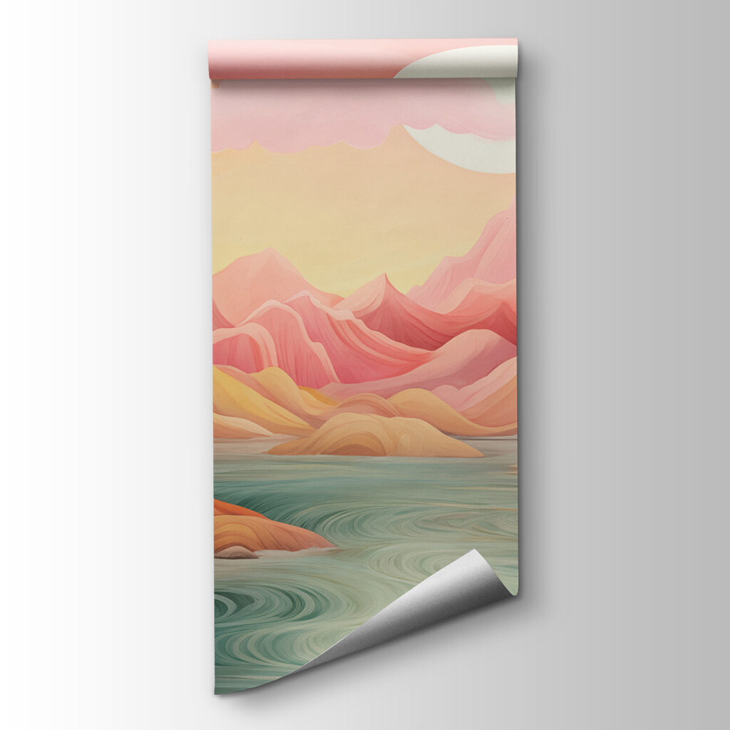 River running through a valley