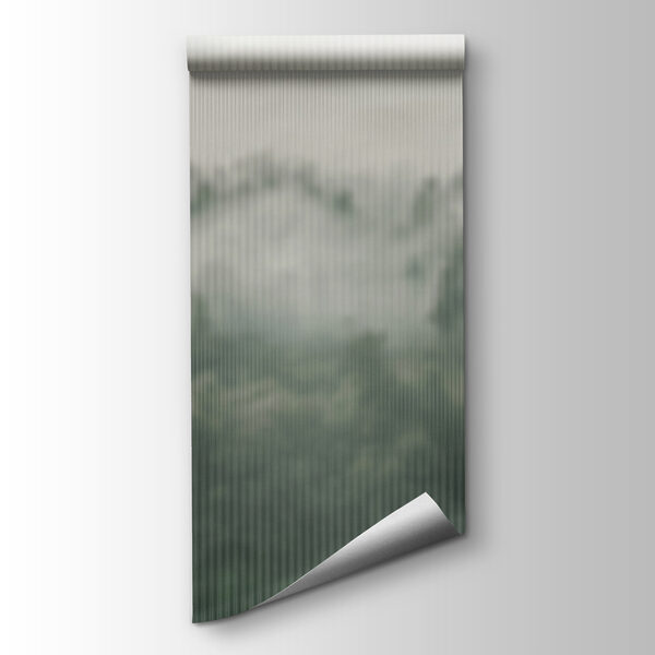 Foggy forest with trees Foggy forest with trees