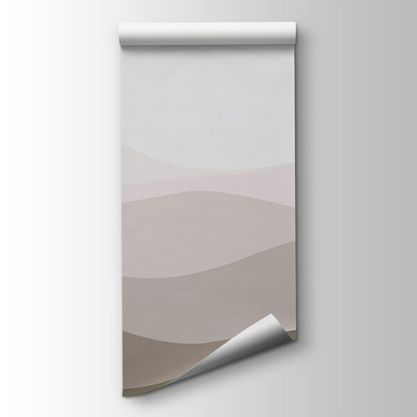 Brown and white wavy lines