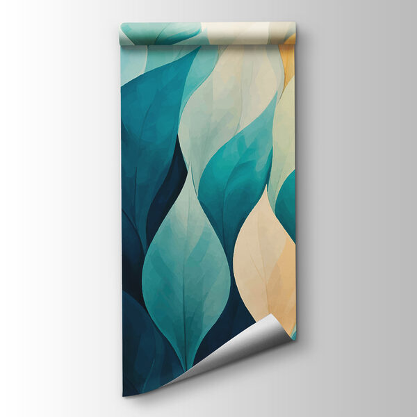 Colorful leaves in a row Colorful leaves in a row