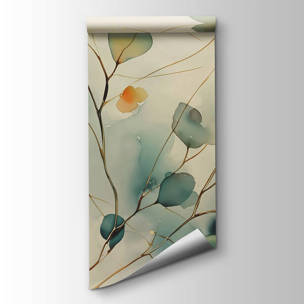 Painting of a plant with leaves