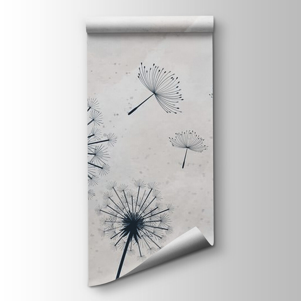 Group of dandelions flying in the air Group of dandelions flying in the air