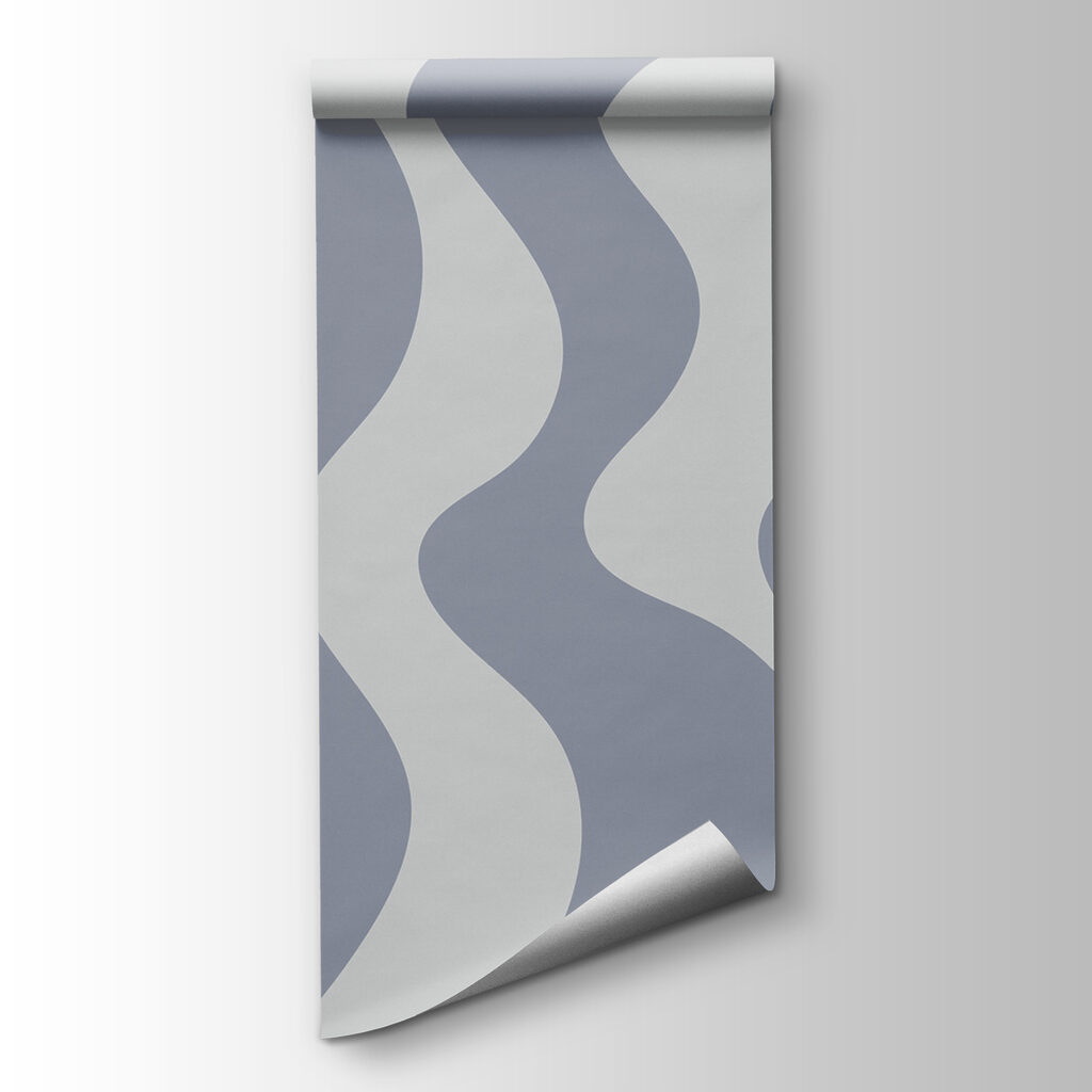Grey and white wavy lines