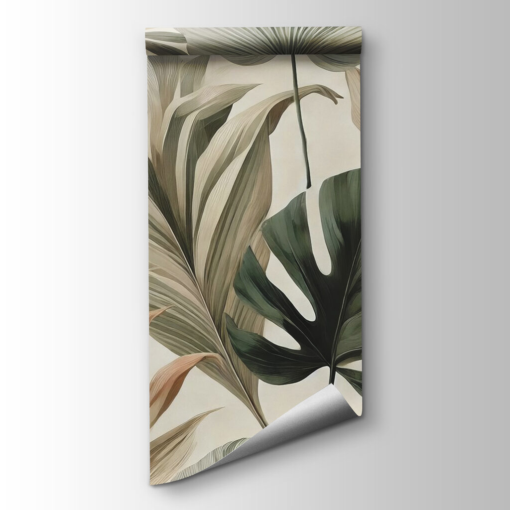 Wallpaper with leaves Wallpaper with leaves