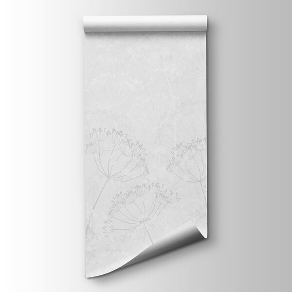 White background with flowers