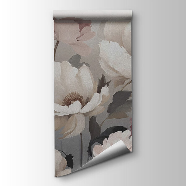 Painting of flowers on a wall Painting of flowers on a wall