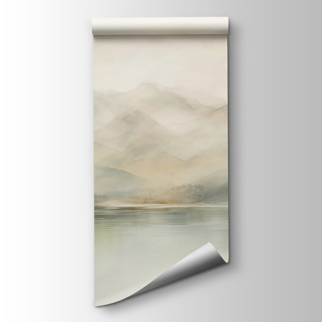 Water and mountains in the distance