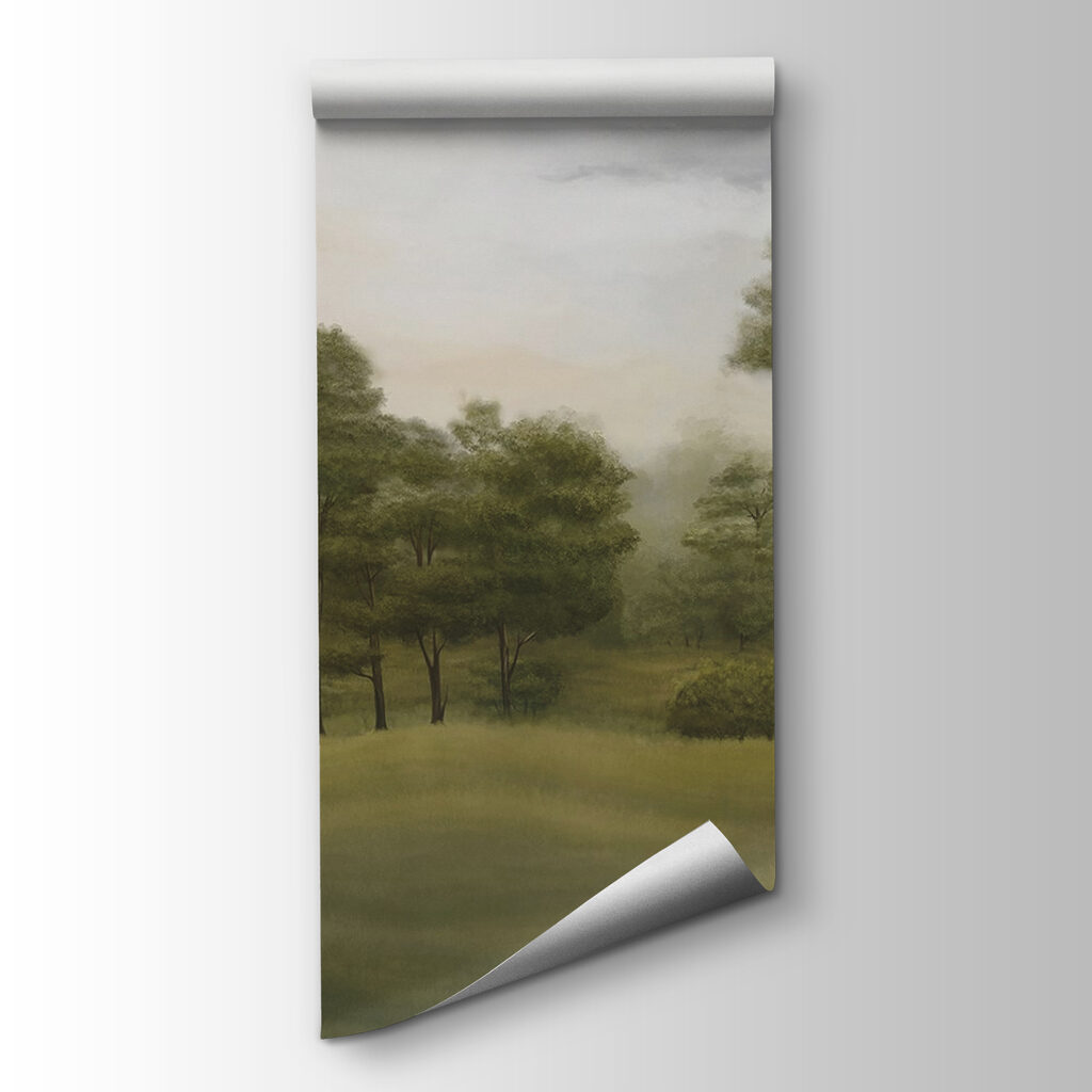 Landscape with trees and grass Landscape with trees and grass