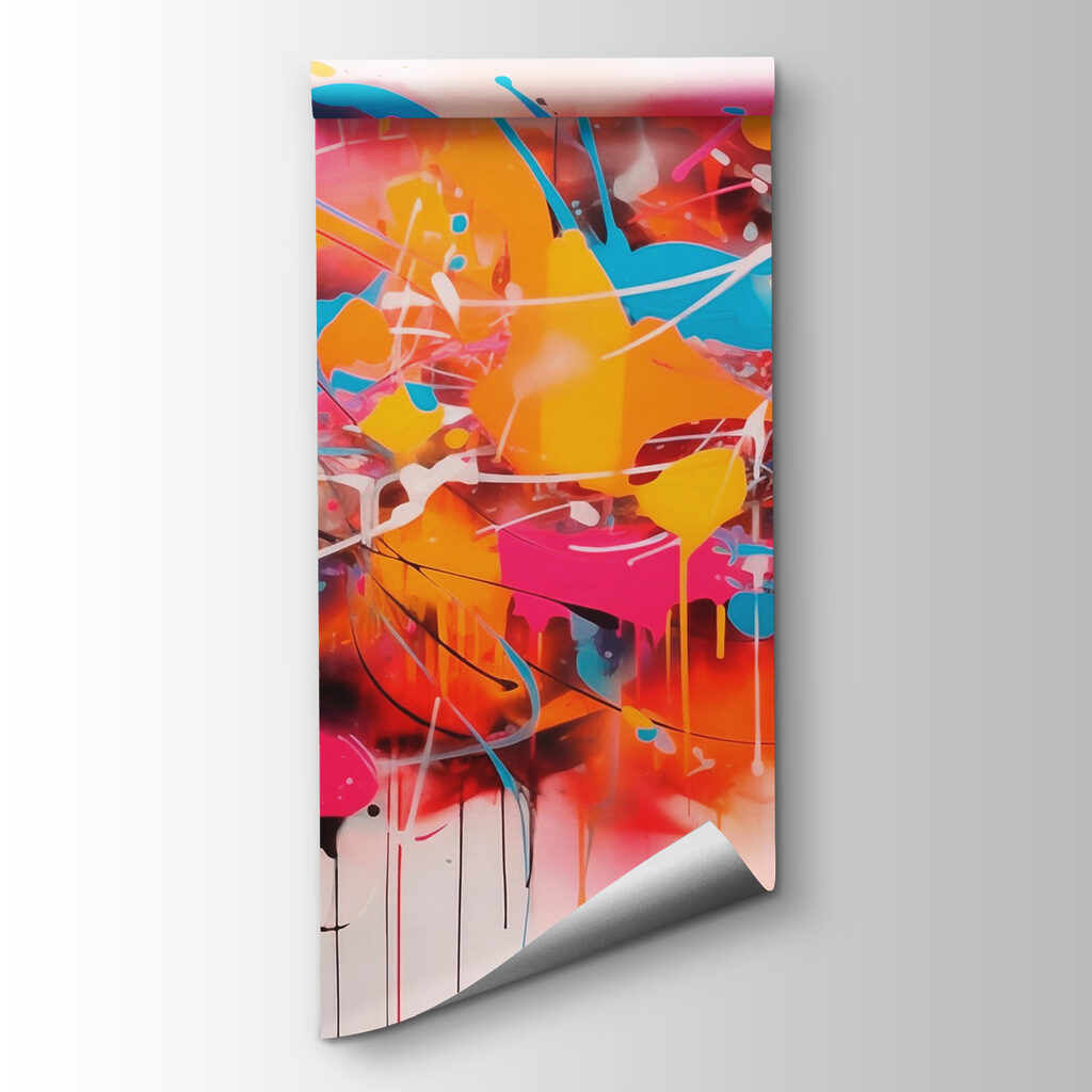 Colorful splattered art Colorful splattered art
