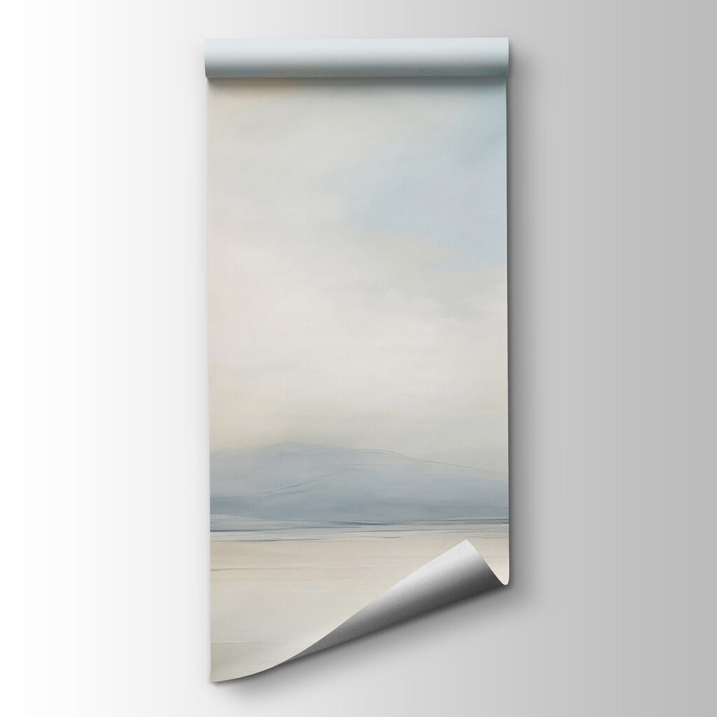 Landscape with a body of water and clouds Landscape with a body of water and clouds