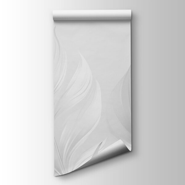 Delicate leaves in soft monochrome