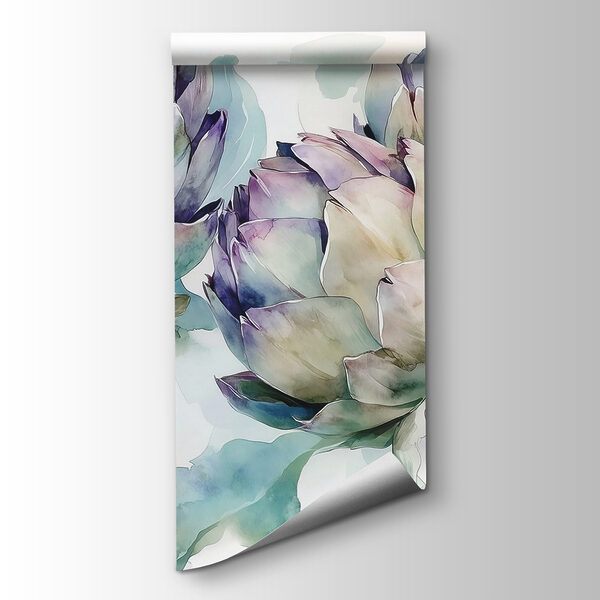 Art artichokes on a white background