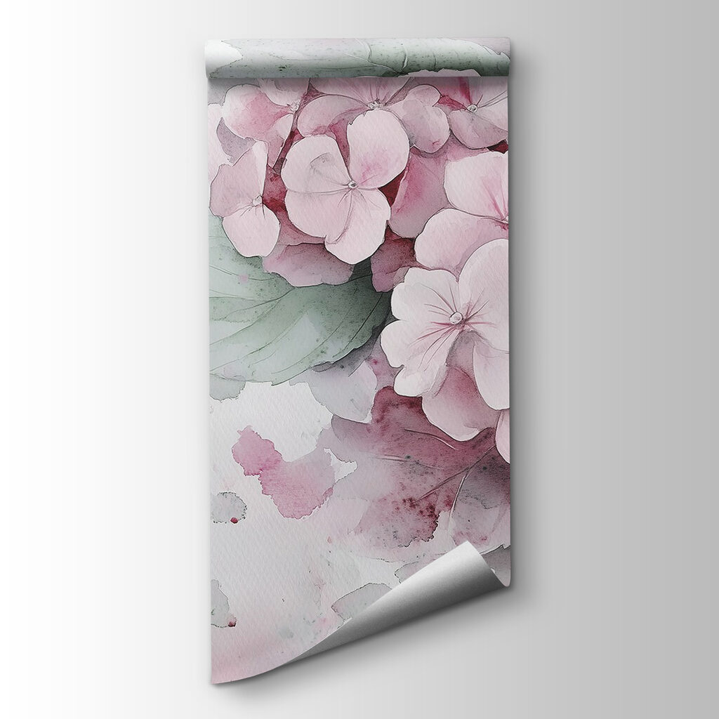 Painting of pink flowers