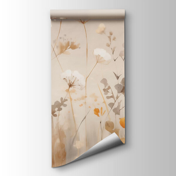 Painting of flowers and leaves