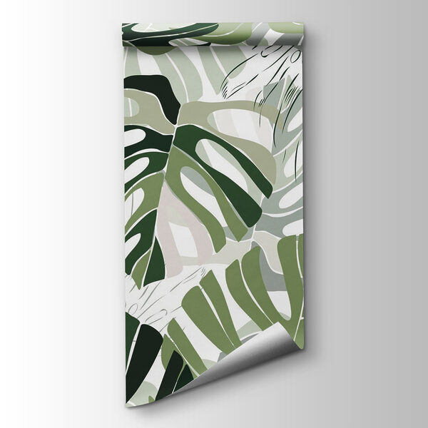 Pattern of leaves on a white background Pattern of leaves on a white background