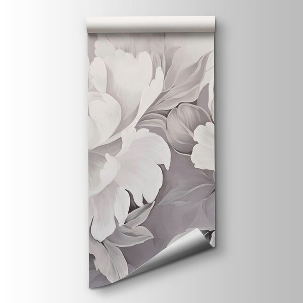 Elegant white floral arrangement on canvas Elegant white floral arrangement on canvas