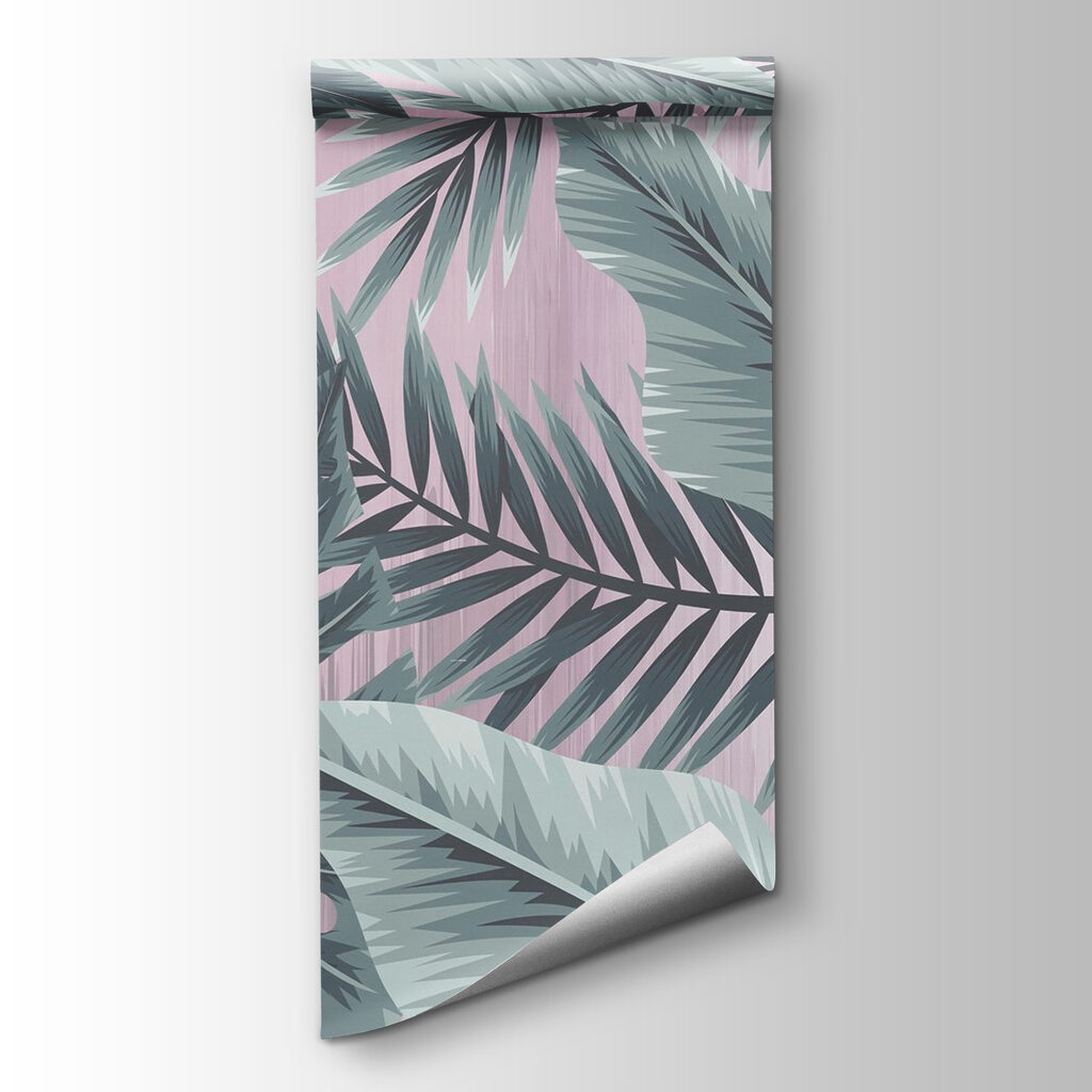 Leafy patterns in cool tones Leafy patterns in cool tones