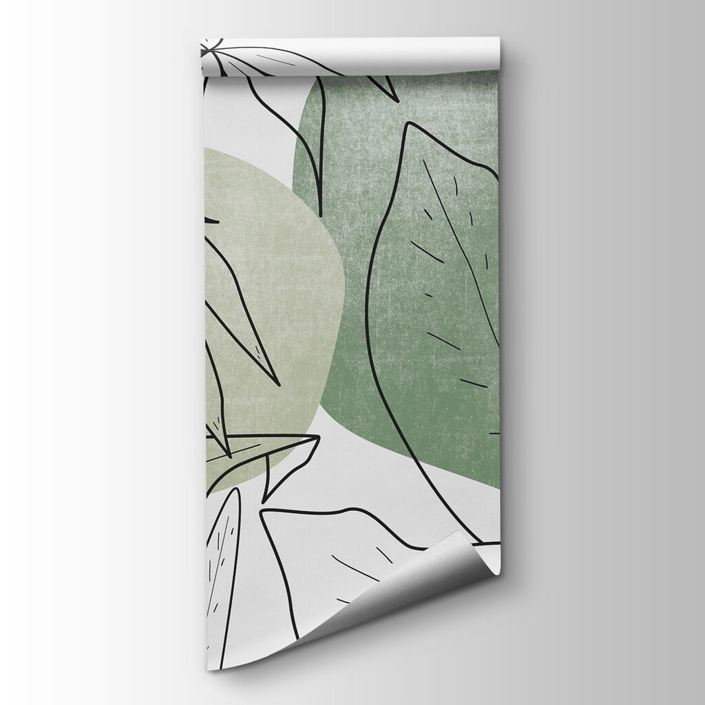 Drawing of leaves and plants