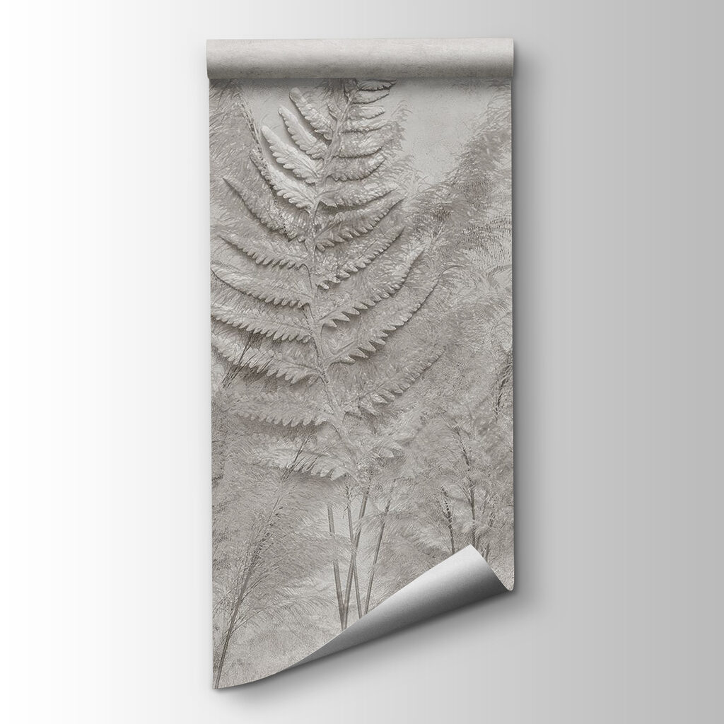 Fern fronds in a row Fern fronds in a row