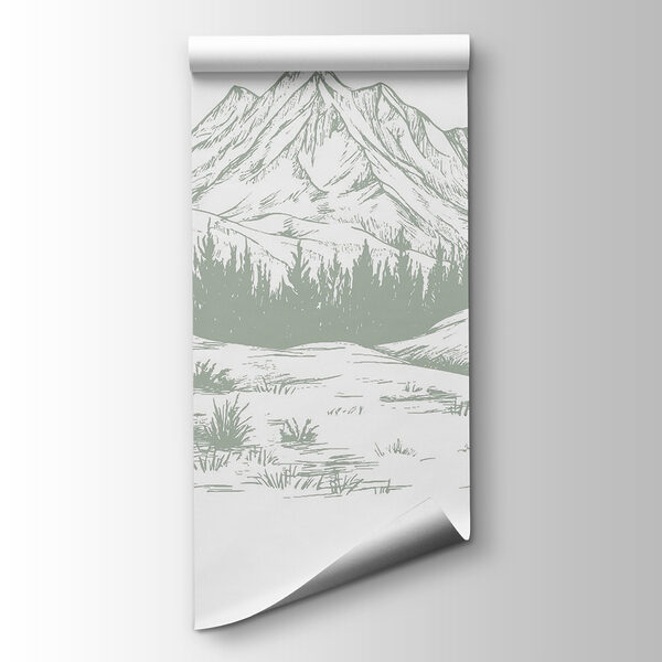 Drawing of a mountain range