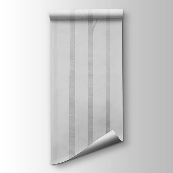 Group of trees in fog Group of trees in fog