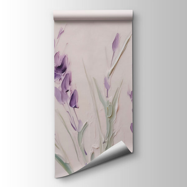 Painting of purple flowers