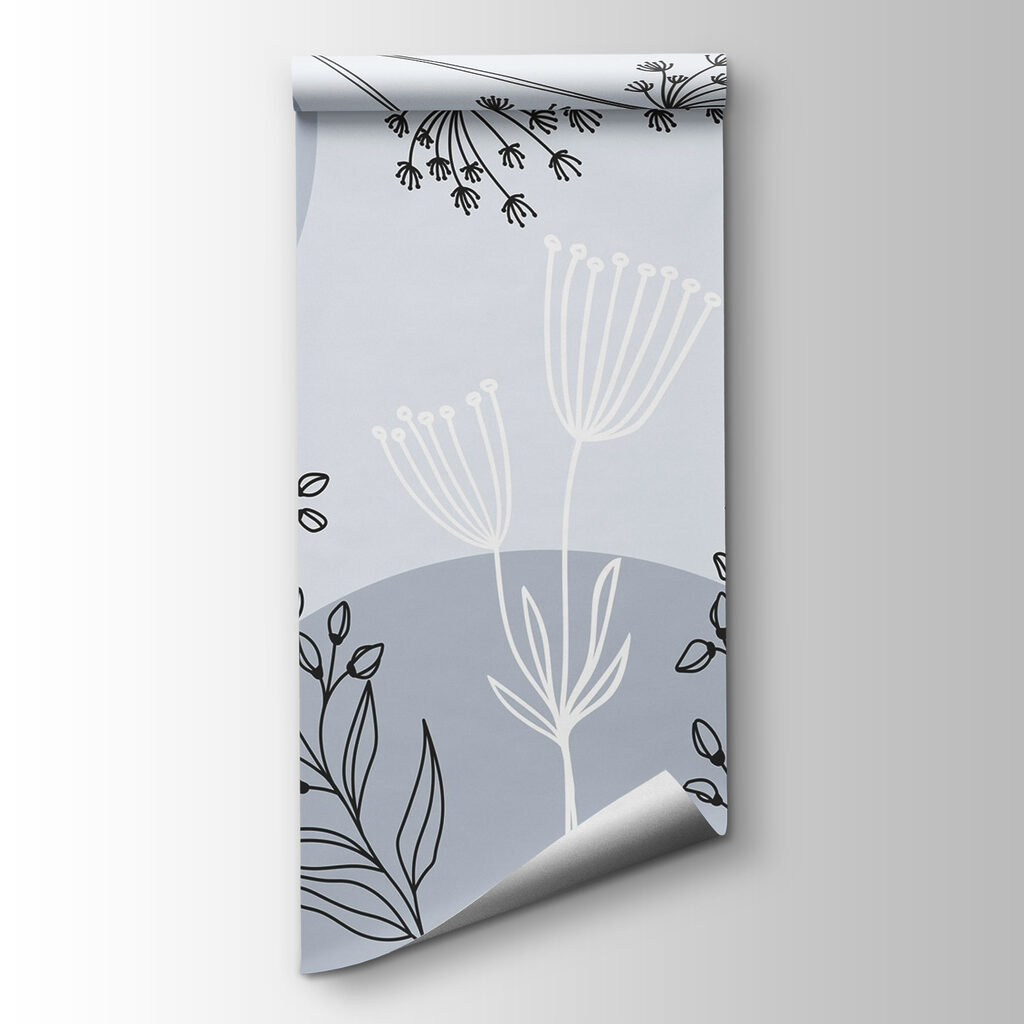 Drawing of flowers and plants