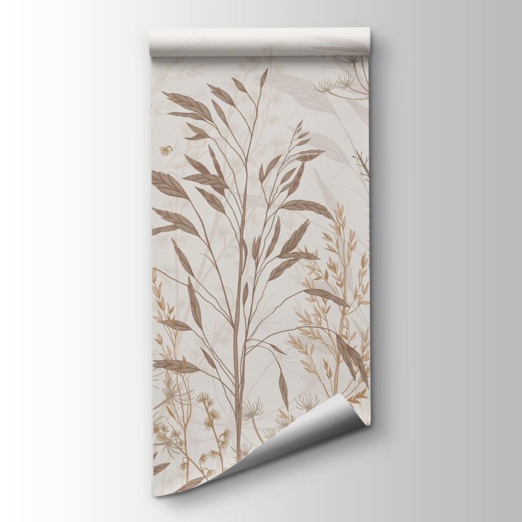 Delicate botanical patterns in neutral tones Delicate botanical patterns in neutral tones