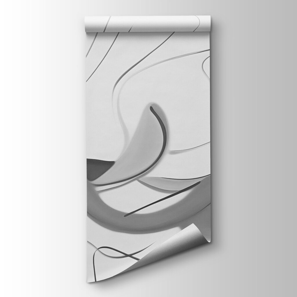 Black and white image of a swirly design Black and white image of a swirly design