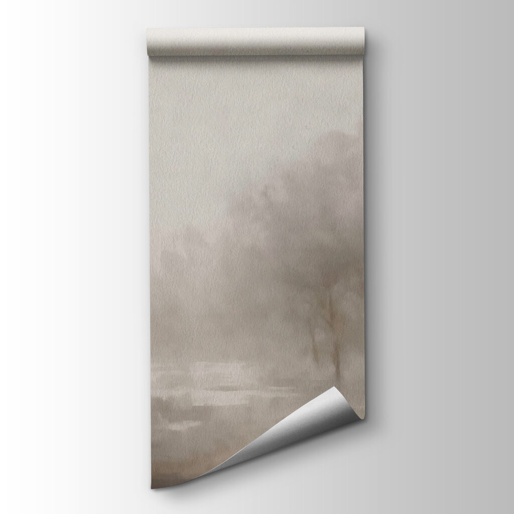 Foggy landscape with trees Foggy landscape with trees