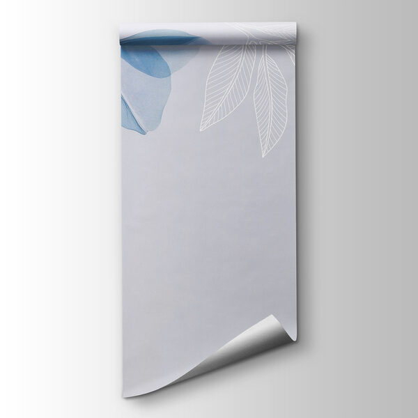 Blue and white leaves Blue and white leaves