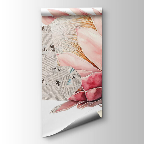 Flower with newspaper and newspaper Flower with newspaper and newspaper