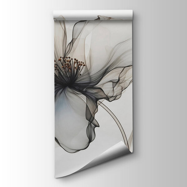 Flower made out of transparent material