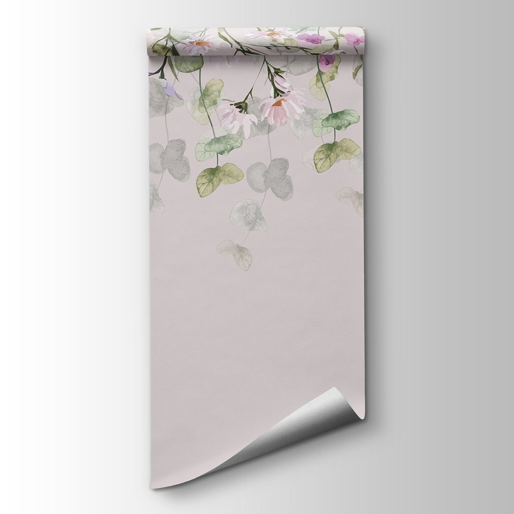 Group of flowers and leaves Group of flowers and leaves